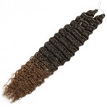 Extensie de par afro Deep Water Wave Twist Crochet de 80 cm Cod ADW1B30 Brunet cu Castaniu Deschis